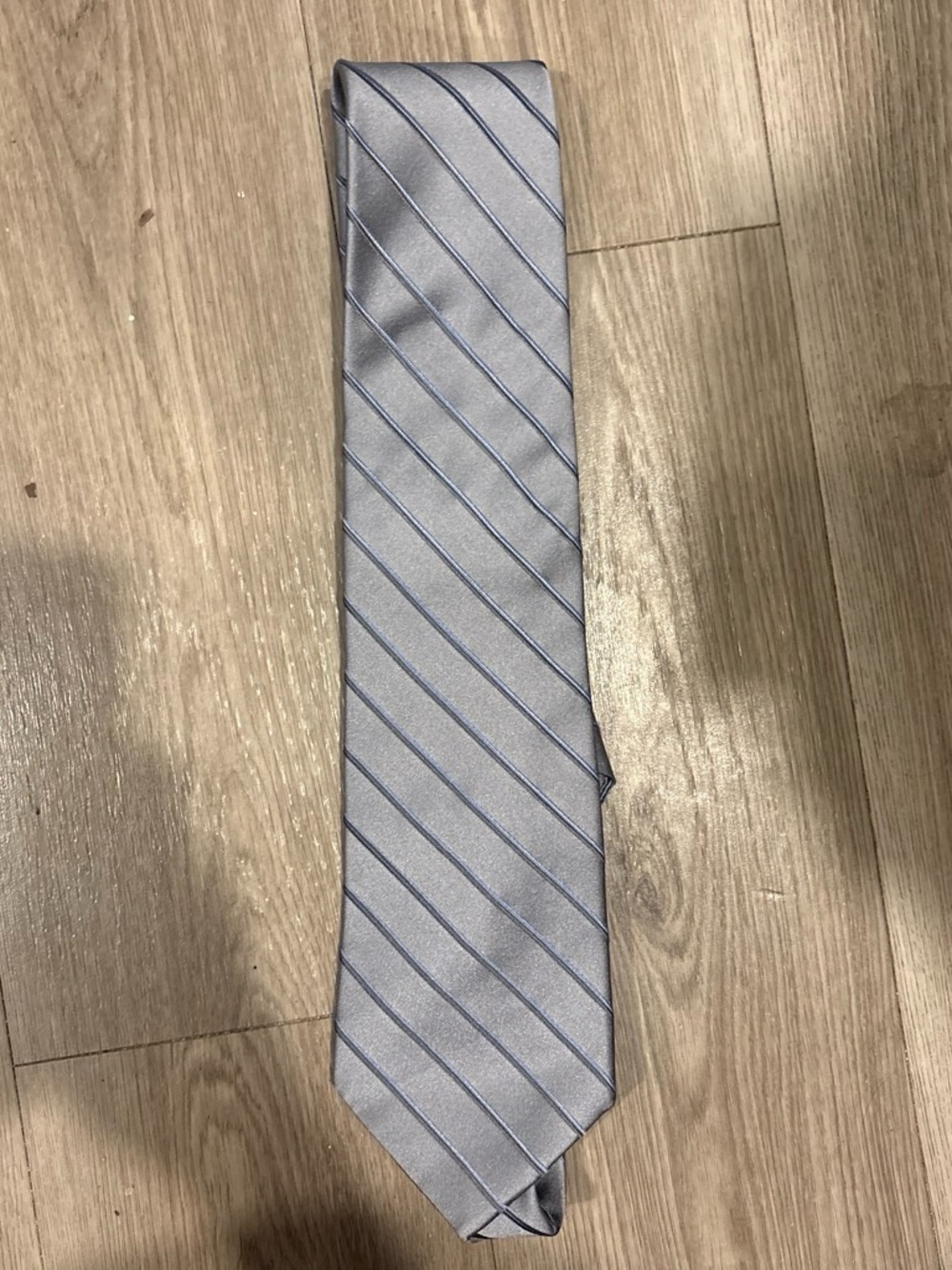 Light Gray FUMAGALLI Diagonal Stripe Men’s Tie